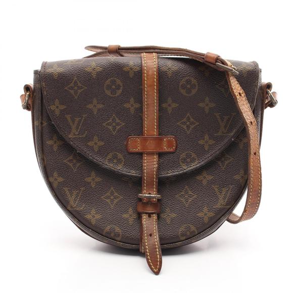 Louis Vuitton Shoulder Chantilly Brown Leather MM Monogram Bag - Picture 1 of 8